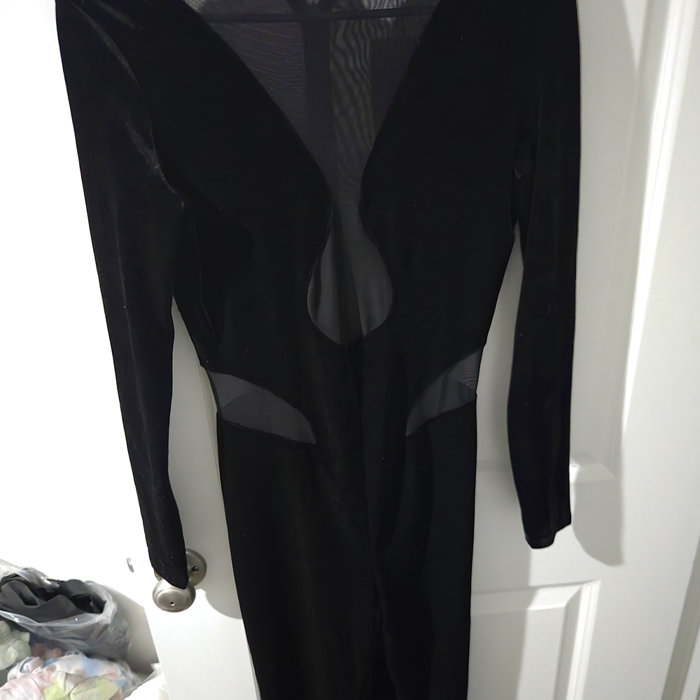 Bershka Black Mesh Detail Dress